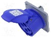 Conector alimentare AC, IEC 60309, IP44, 16A, 250V AC, 4 pini, AMPHENOL - 2CMA193180R1000