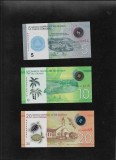 Set Bancnote Nicaragua: 5, 10, 20, 50, 100, 200 Cordobas Polimer UNC - Colectie Numismatica