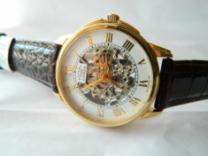 Ceas barbatesc elegant automatic Rotary Skeleton cod R1 foto