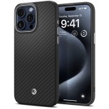 Husa pentru iphone 15 pro, spigen enzo aramid magsafe, matte black