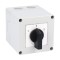 Comutator 12A 4kW 3 poli 1-0-2 IP65 rotativ inversor de sens motor 75x75mm