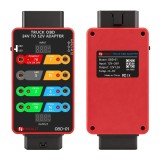 Adaptor OBD camion 24V la 12V Techstar cu Breakout Box 8 porturi, interfata OBD2, convertor tensiune 12V/24V, universal