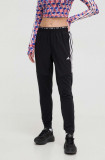 Adidas Performance pantaloni de alergare Own the Run culoarea negru, cu imprimeu IS0379