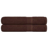 Cumpara ieftin Prosoape de sauna, FROGN, 2 buc., maro, 80x200 cm, 360 g/m&sup2;