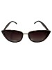 Ochelari de soare dama, UV400, Plastic, Maro, Oem