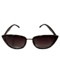 Ochelari de soare dama, UV400, Plastic, Maro, Oem