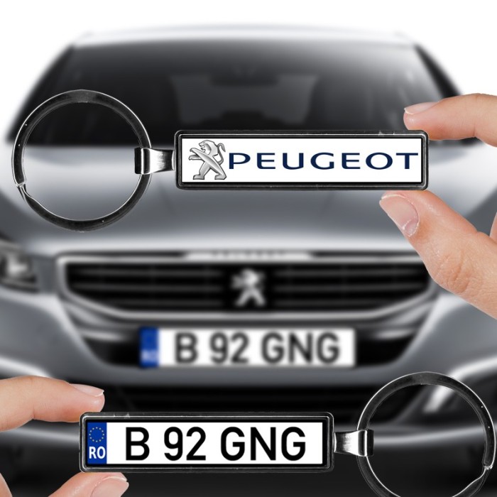 Breloc numar auto Peugeot Breloc numar auto Peugeot