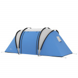 Cumpara ieftin Outsunny Cort de camping pentru 4-5 persoane cu 2 dormitoare