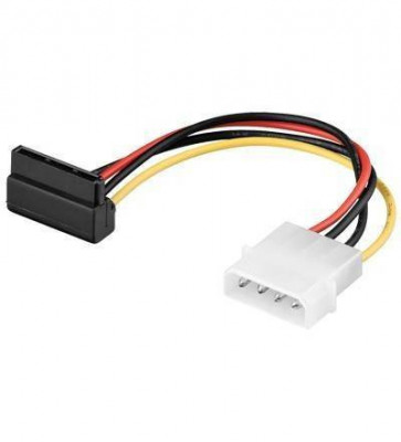 Cablu adaptor sata 90 grade la molex 5.25 4 pini Goobay foto