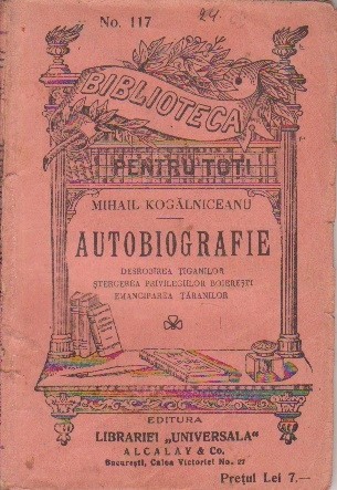 Mihail Kogalniceanu - Autobiografie