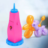 Pompa electrica portabila pentru umflat baloane Lungi de modelaj, roz &amp; albastru