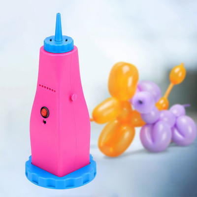 Pompa electrica portabila pentru umflat baloane Lungi de modelaj, roz &amp;amp; albastru foto