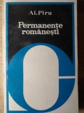 PERMANENTE ROMANESTI I. ELIADE RADULESCU - C. NEGRUZZI, LIVIU REBREANU - G. CALINESCU (CU DEDICATIA AUTORUL-235039