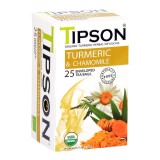 Ceai Eco turmeric &amp; camomile, 25 plicuri, Tipson