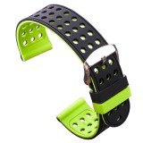 Cumpara ieftin Curea silicon cu doua fete, compatibila Amazfit Active, Verde/Negru