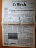 Ziarul francez &quot;le monde&quot; 28 decembrie 1989-articol si foto revolutia romana
