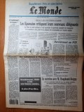 ziarul francez &quot;le monde&quot; 28 decembrie 1989-articol si foto revolutia romana