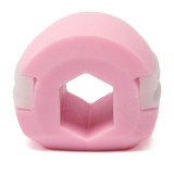 Dispozitiv de Tonifiere Faciala, din Silicon, Corectare Mandibula/Maxilar, Roz