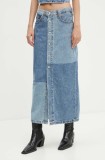Levi&#039;s fusta jeans midi, creion, 000OF
