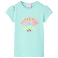 Tricou pentru copii, turcoaz deschis, 92 10764