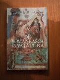 DE ROMANEASCA INVATATURA de SILVESTRU BOATCA , GEORGE SOVU