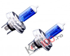 Set 2 becuri H4 - HID Xenon Power (Imitatie Xenon) soclu P45T (Dacia 1300, 1310, etc.) foto