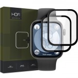 Folie Protectie HOFI Hybrid PRO+ pentru Huawei Watch Fit 4 / Fit 3, Set 2 bucati, Plastic, Neagra