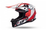 Casca enduro/ATV Ufo Intrepid, culoare negru/rosu/alb mat, marimea M Cod Produs: MX_NEW HE154M
