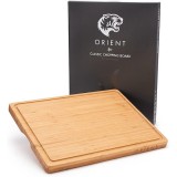 Tocator din Lemn Natural de Bambus, Orient, Canelura pentru scurgerea sucului, 40.5 x 30.5, Resigilat, Grad A