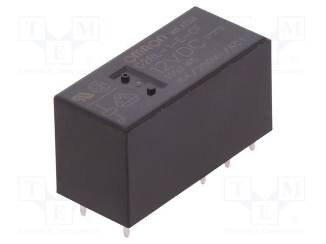 Releu electromagnetic miniatural SPDT 12V 16A OMRON G2RL pentru PCB