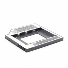 RACK intern GEMBIRD tip caddy 12.7mm 5.25 inch la 2.5 inch S-ATA interfata PC S-ATA metal negru &amp;amp;quot;MF-95-02&amp;amp;quot; foto