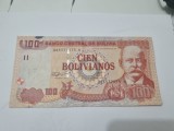 Cumpara ieftin bancnota bolivia 100 p 1986/2007-2008 serie h