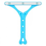 Cumpara ieftin Perie pentru scame sau par de animale, 14.4 x 12.2 cm, plastic, albastru, alb