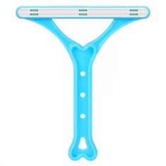 Perie pentru scame sau par de animale, 14.4 x 12.2 cm, plastic, albastru, alb