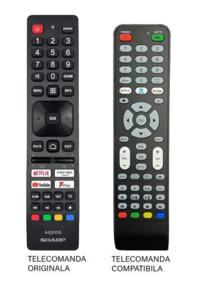 Telecomanda TV Sharp SHW/RMC/0137N compatibila cu originalul ER 9586 (586) foto