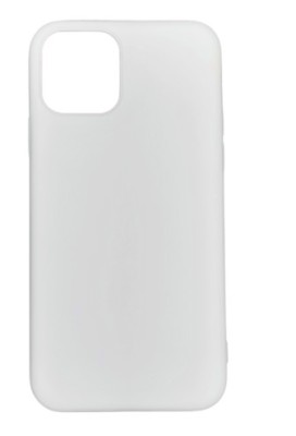 Husa silicon cu protectie camera iPhone 15 pro alba foto