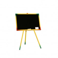 Tablita de lemn, neagra/95 cm + suport color + accesorii – Tupiko