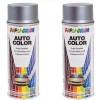 Pachet 2 x Vopsea spray auto Dacia gri cuart metalizata Dupli Color 350 ml