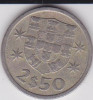 Portugalia 2.50 escudos 1965, Europa