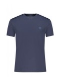 Cumpara ieftin Tricou barbati, cu mini logo, Regular fit, Bleumarin, S