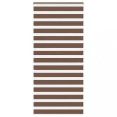 vidaXL Jaluzea tip zebra maro lățime țesătură 100,9 cm poliester
