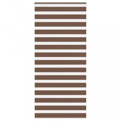 Jaluzea tip zebra maro lățime țesătură 100,9 cm poliester foto