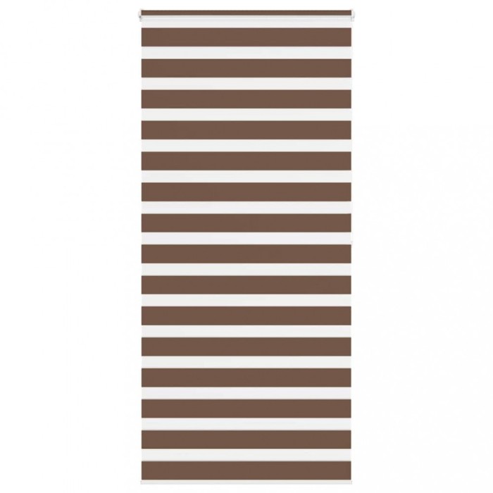 Jaluzea tip zebra maro lățime țesătură 100,9 cm poliester