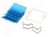 Radiator extrudat, aluminiu, 21mm x 21mm, albastra, Advanced Thermal Solutions - ATS-X50210B-C1-R0