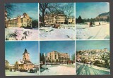 CPIB 23571 CARTE POSTALA - BRASOV: POSTA CENTRALA, CASA STIINTEI SI TEHNICII PENTRU TINERET, CASA SFATULUI, CASA ARMATEI, NECIRCULATA, 1976