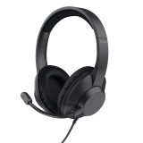 Cumpara ieftin Casti Head-band Trust Ayda Max, Wired, Negru