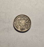 Peru 1 Dinero 1866 Piesa Frumoasa, America Centrala si de Sud