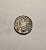 Peru 1 Dinero 1866 Piesa Frumoasa