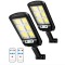Set 2 x Lampi solare 120 LED, telecomanda