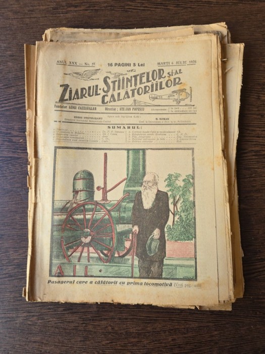 Ziarul Ştiinţelor şi al Călătoriilor - nr. 28/1926